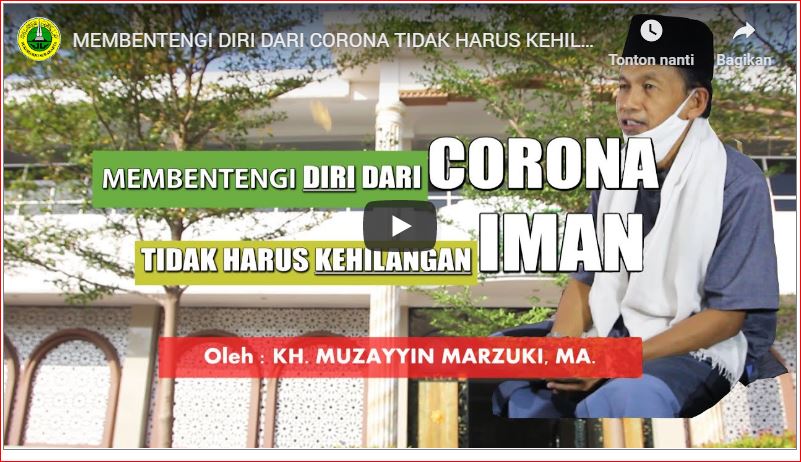 MEMBENTENGI DIRI DARI CORONA TIDAK HARUS KEHILANGAN IMAN